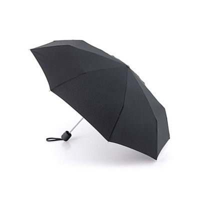 Black umbrella with carry strap